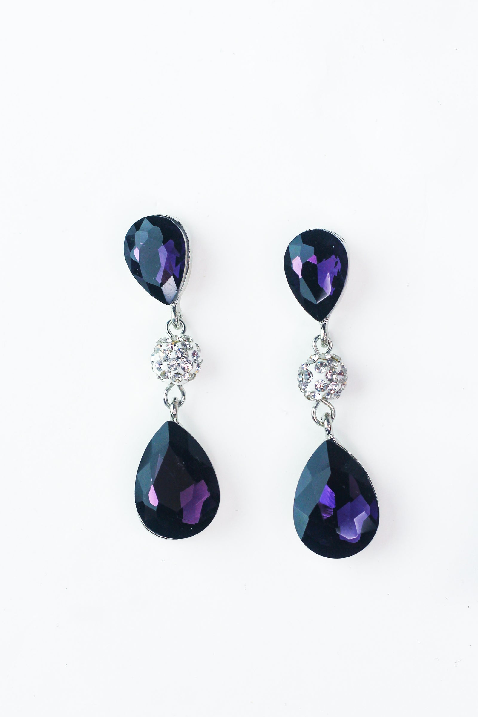Teardrop Shamballa Teardrop Dangle Earring