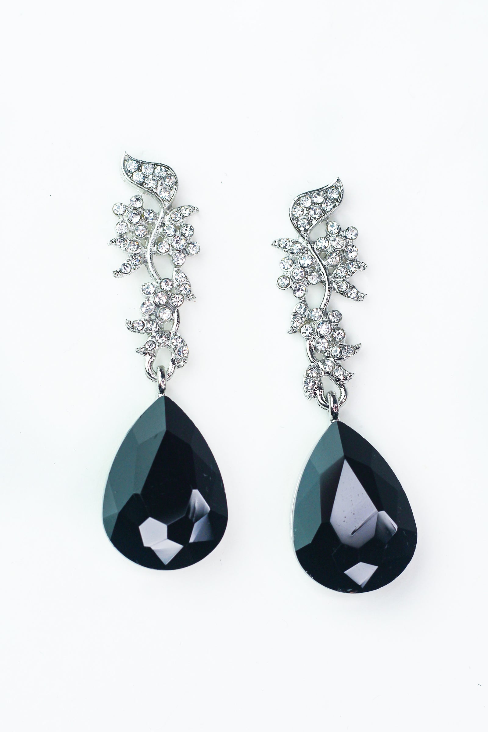 Long Vine Post Large Teardrop Earring