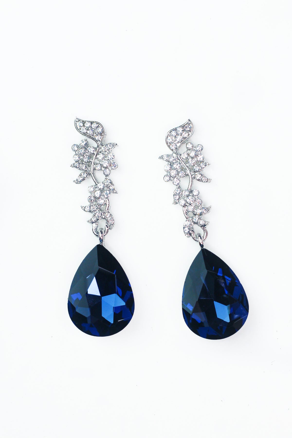 Long Vine Post Large Teardrop Earring