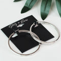 Lg. In & Out Rhinestone Hoop