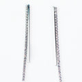 Straight Bar w/ Dangling Rhinestone Row