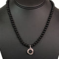 Rhinestone Pearl Pendant Necklace