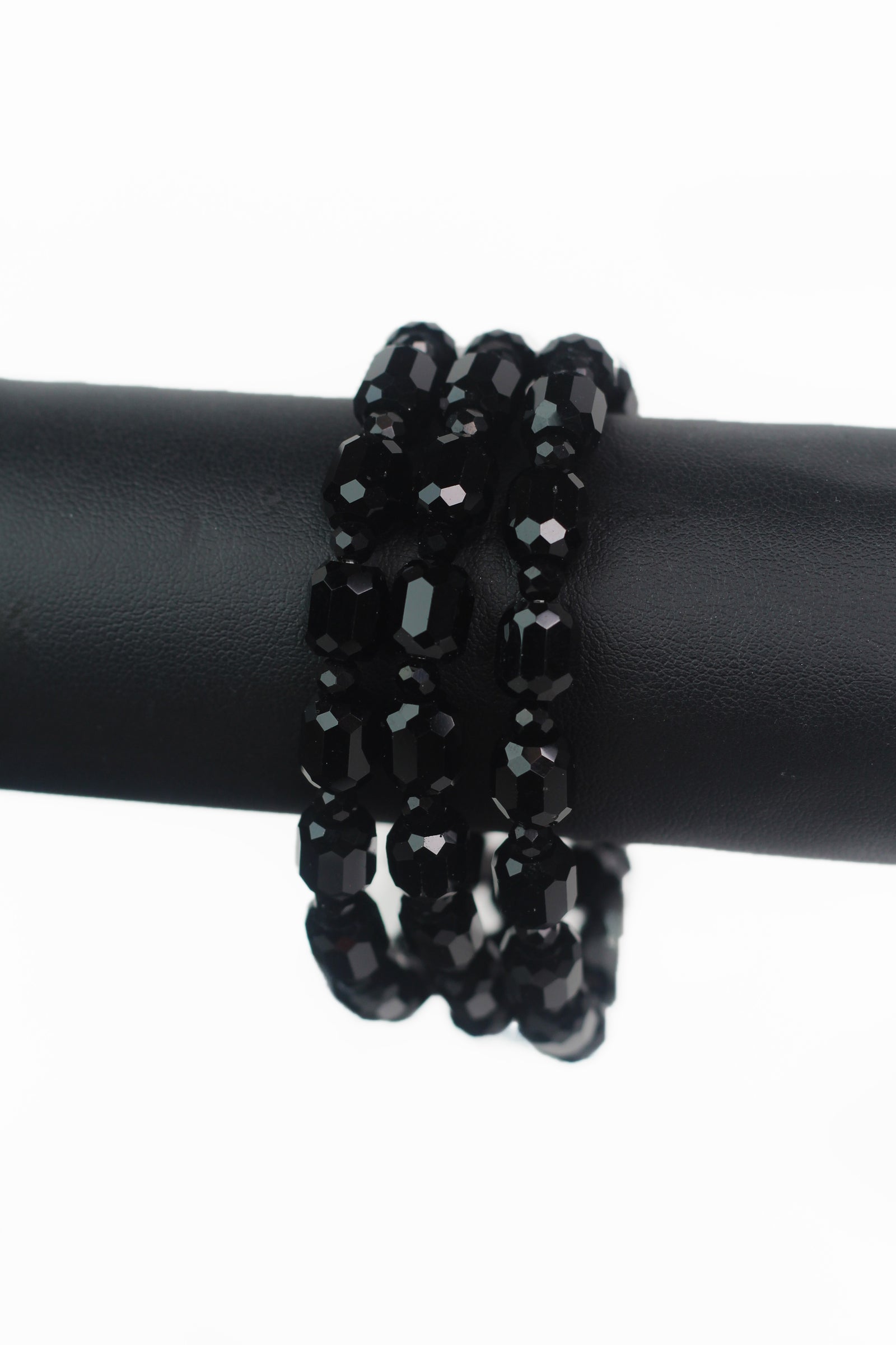 Three Row Beaded Stretchy Bracelet