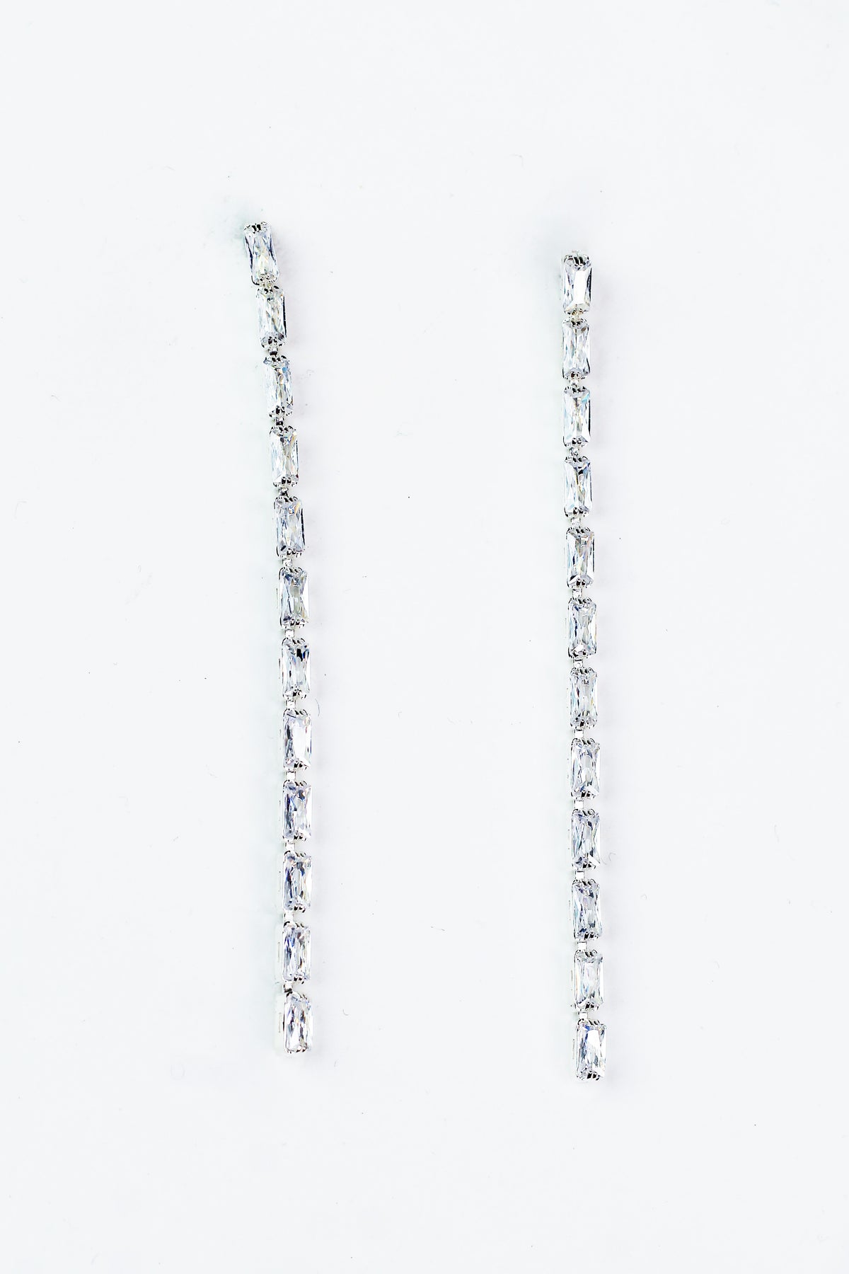 Single Row Baguette Earrings