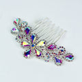 Teardrop Flower & Sides Hair Comb - Glitz & Ears Boutique