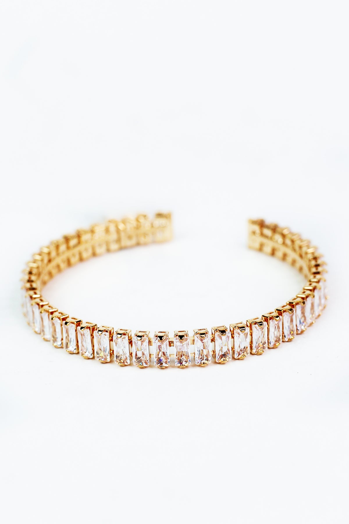 Sigle Row Baguette Bracelet