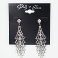 Open Tree Design Long Stone Row Middle Earring