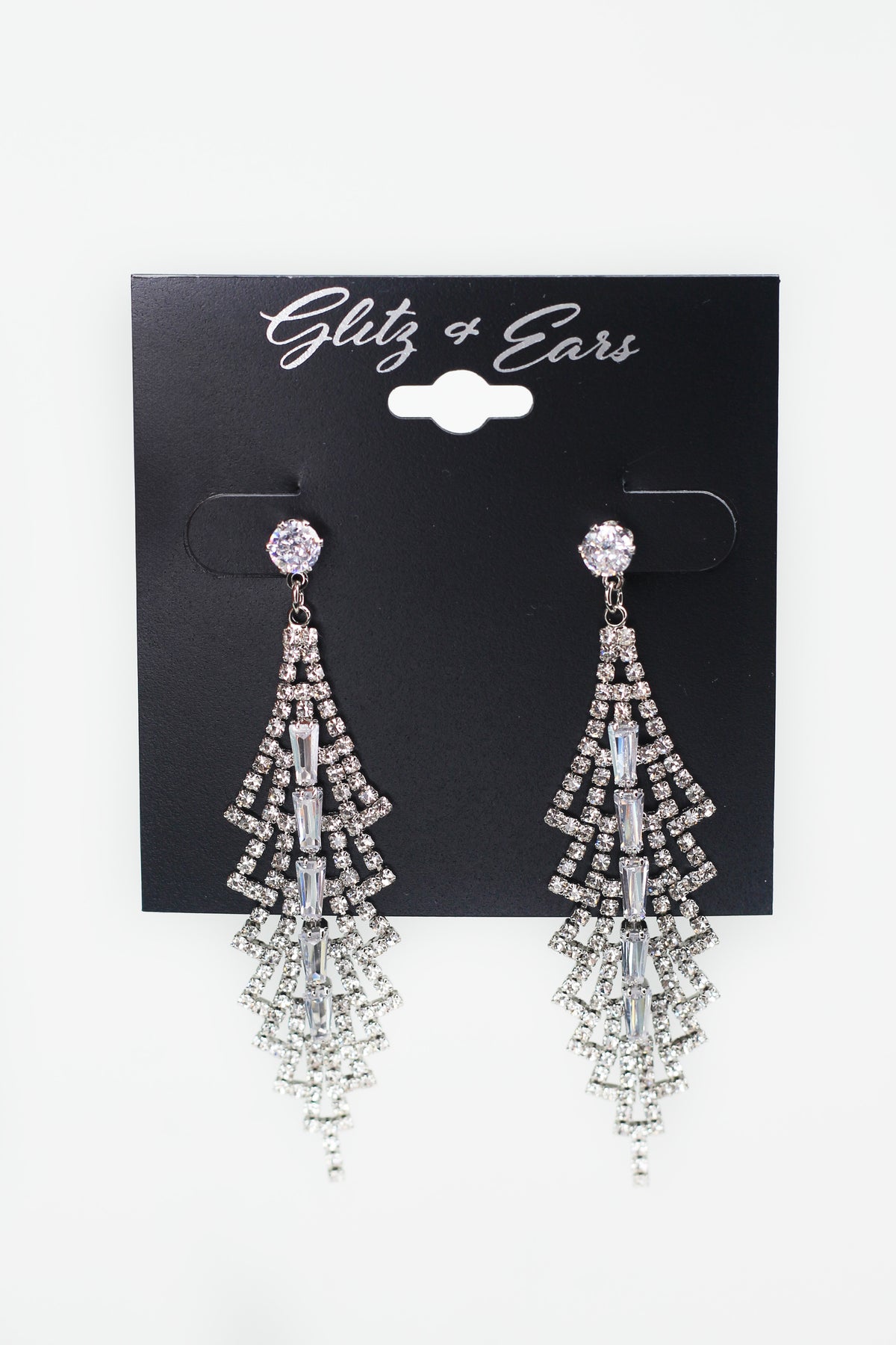 Open Tree Design Long Stone Row Middle Earring