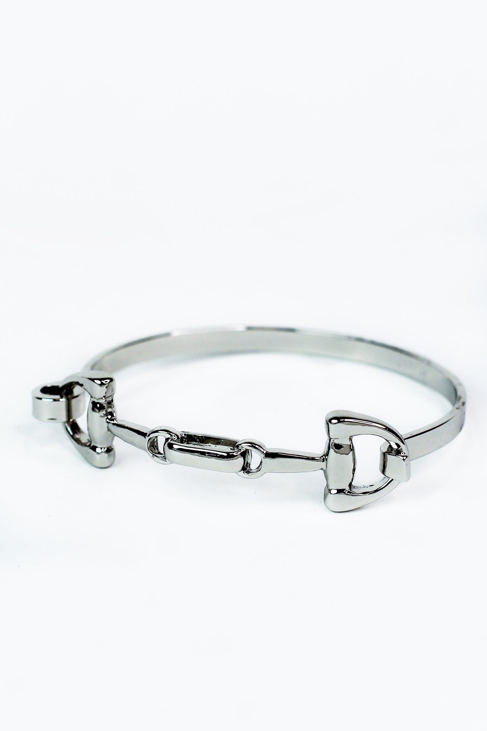 Paperclip Hook & Eye Metal Bracelet