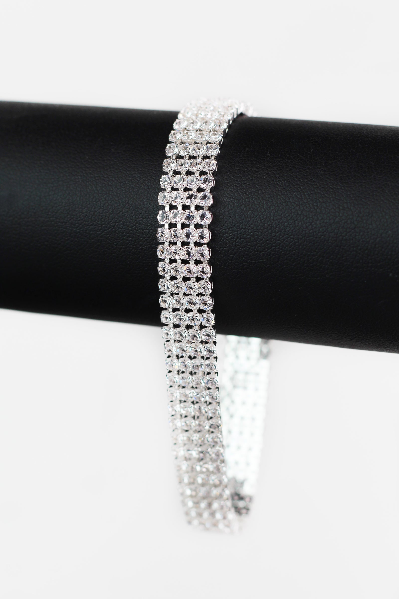 Four Row Rhinestone Tennis Bracelet
