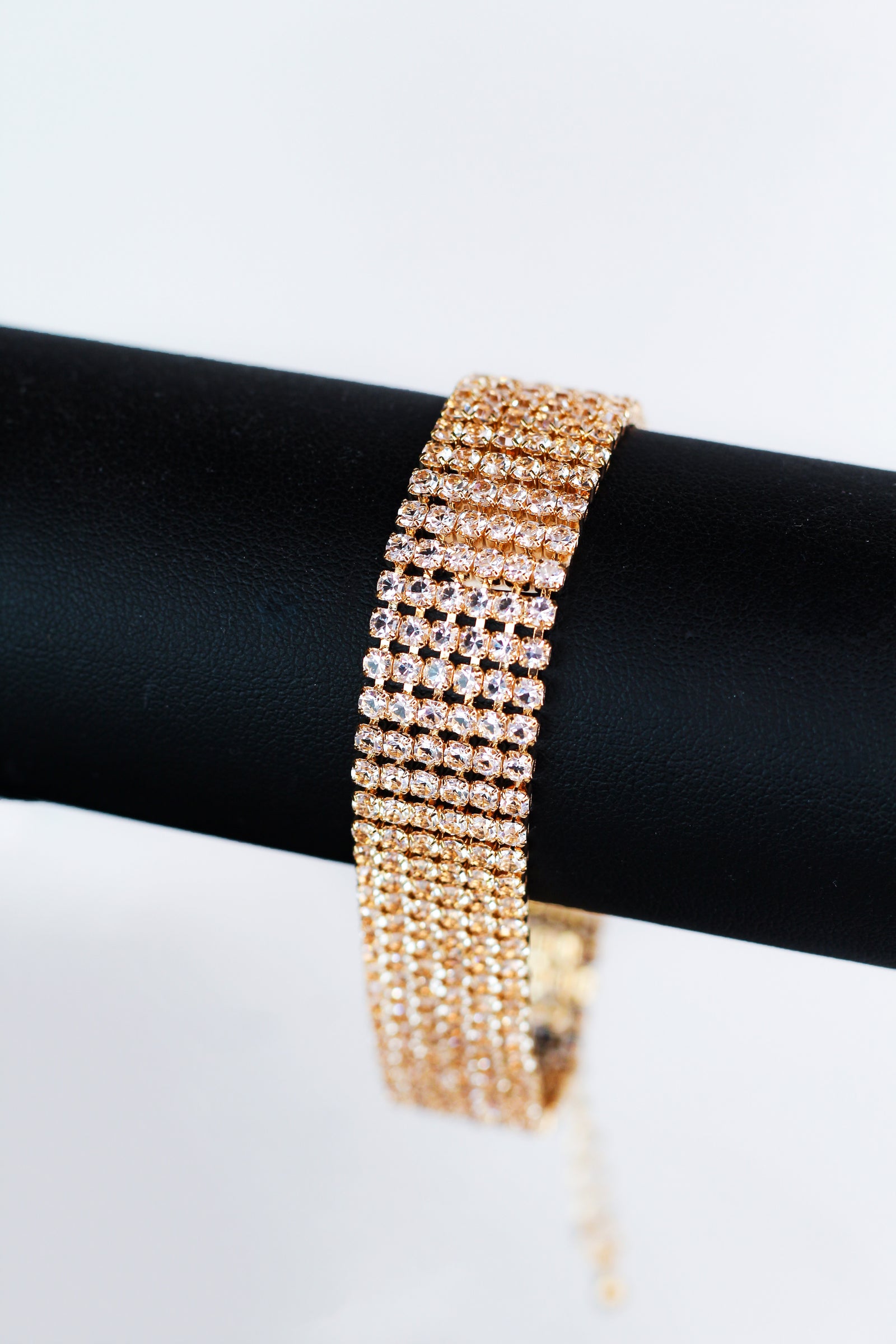 Six Row Rhinestone Tennis Bracelet