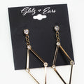 Four Point Stone Open Diamond Earring