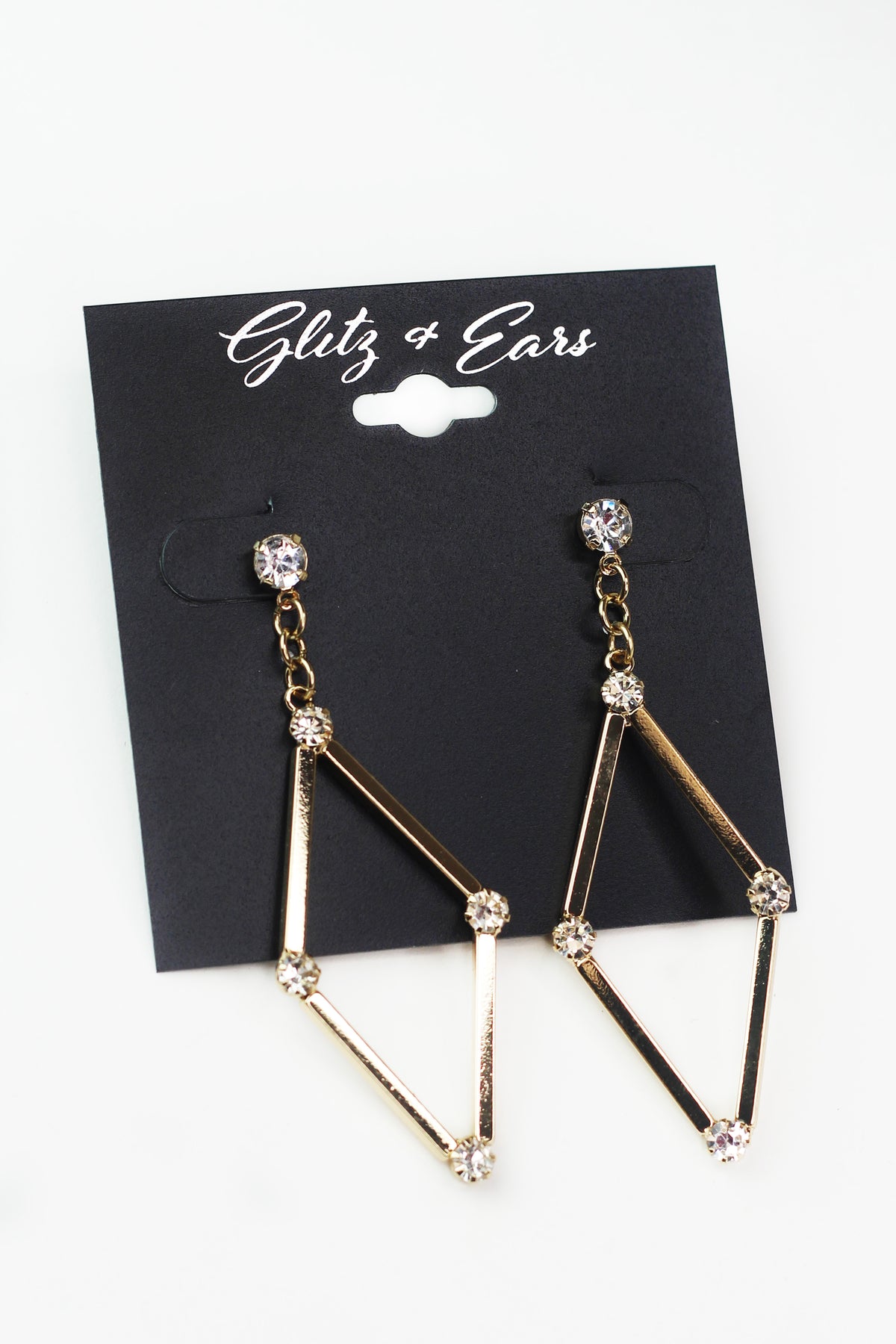 Four Point Stone Open Diamond Earring