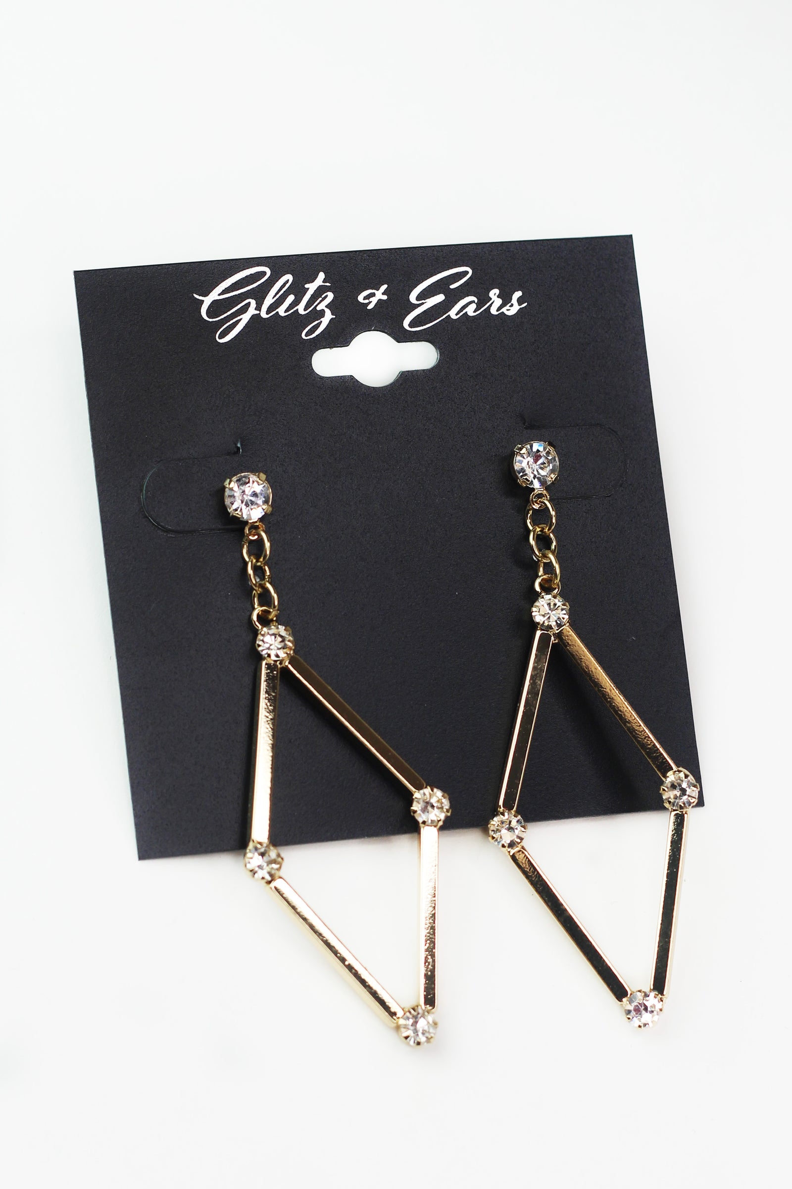 Four Point Stone Open Diamond Earring