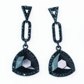 Open Triangle & Oval Wide Triangle Earring