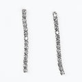 Stone Row Drop Earring
