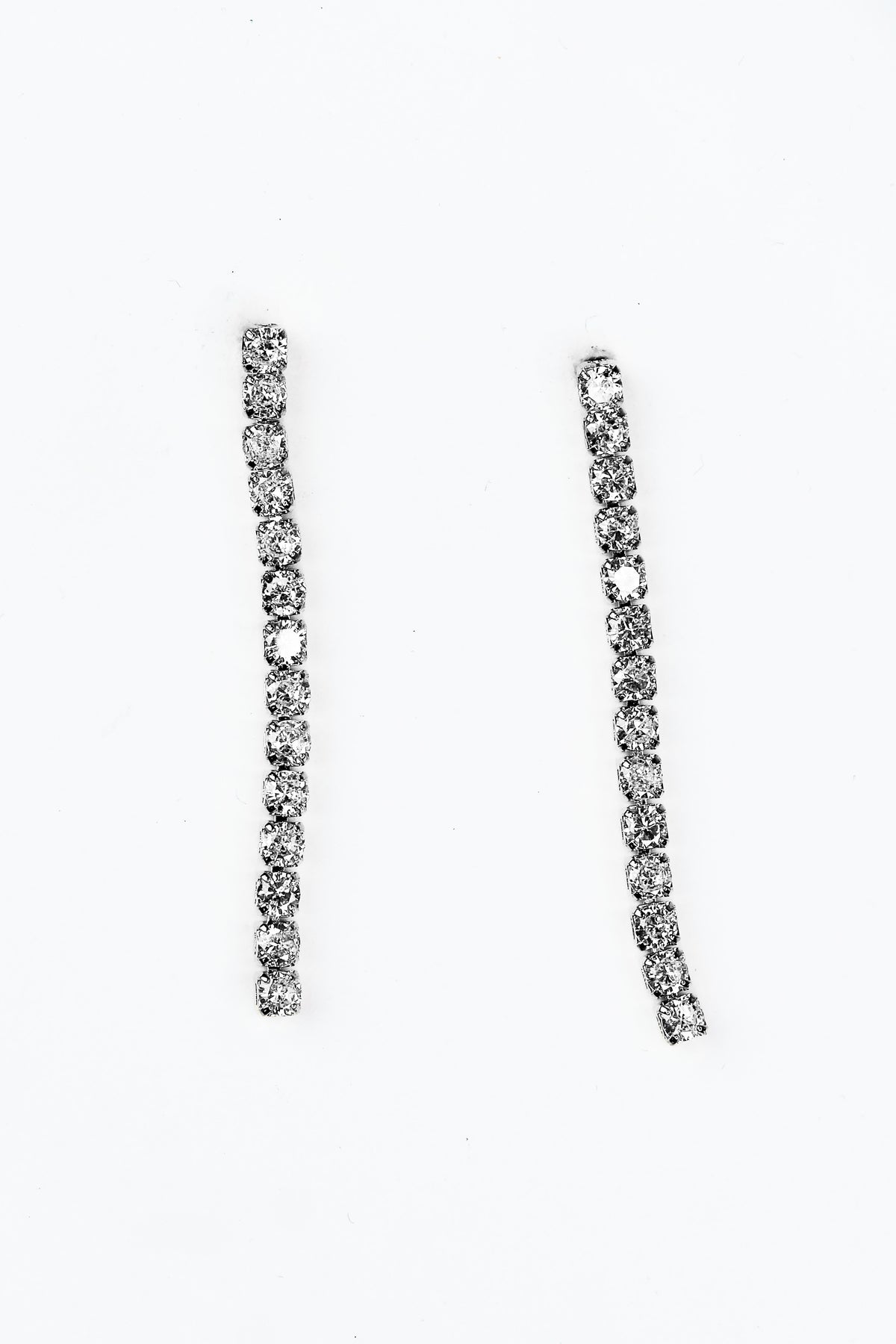 Stone Row Drop Earring