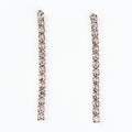 Stone Row Drop Earring