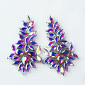 Almond Cluster Top Teardrop Cluster Bottom Earring