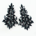 Almond Cluster Top Teardrop Cluster Bottom Earring