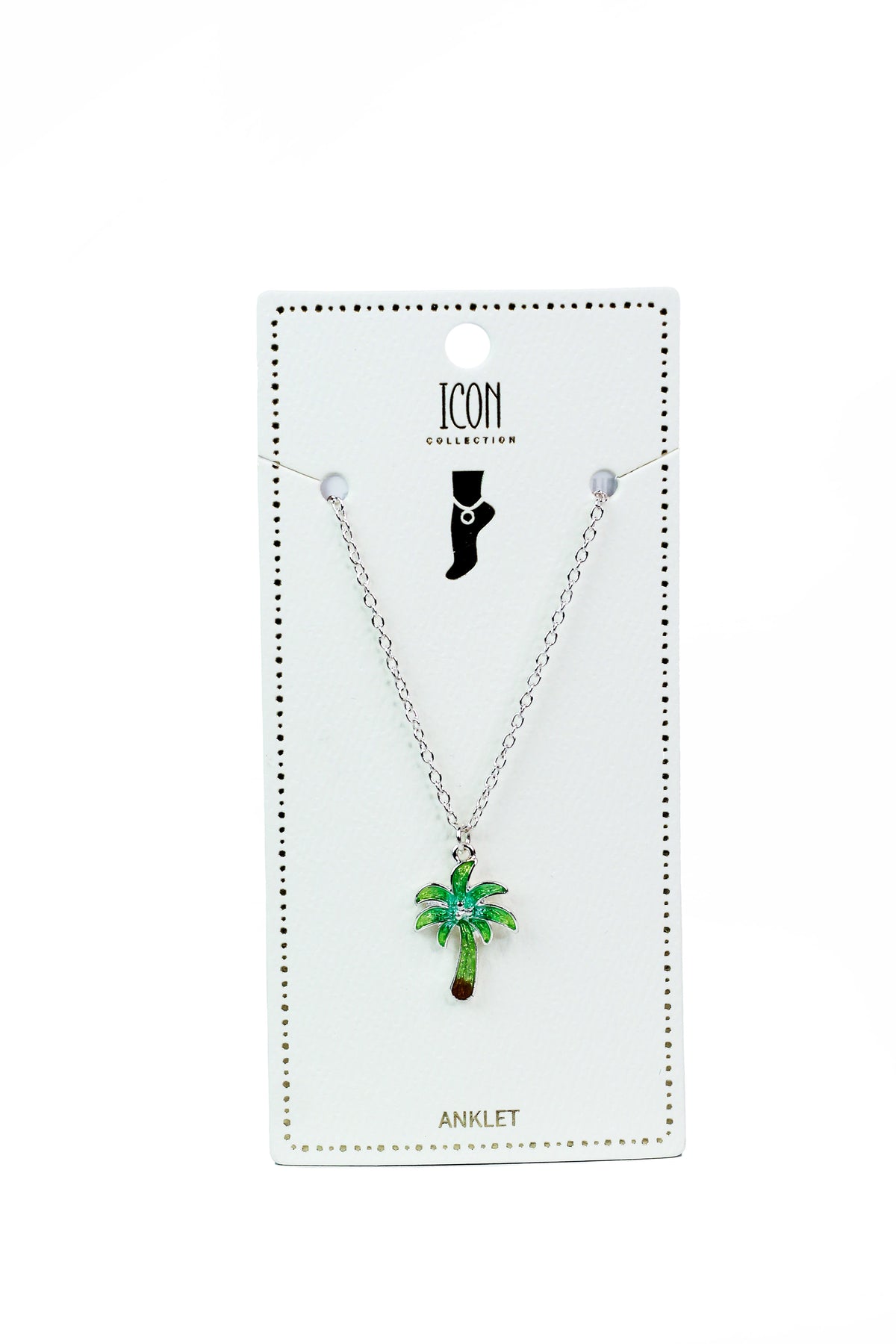 Dangling Palm Tree Ankle Bracelet