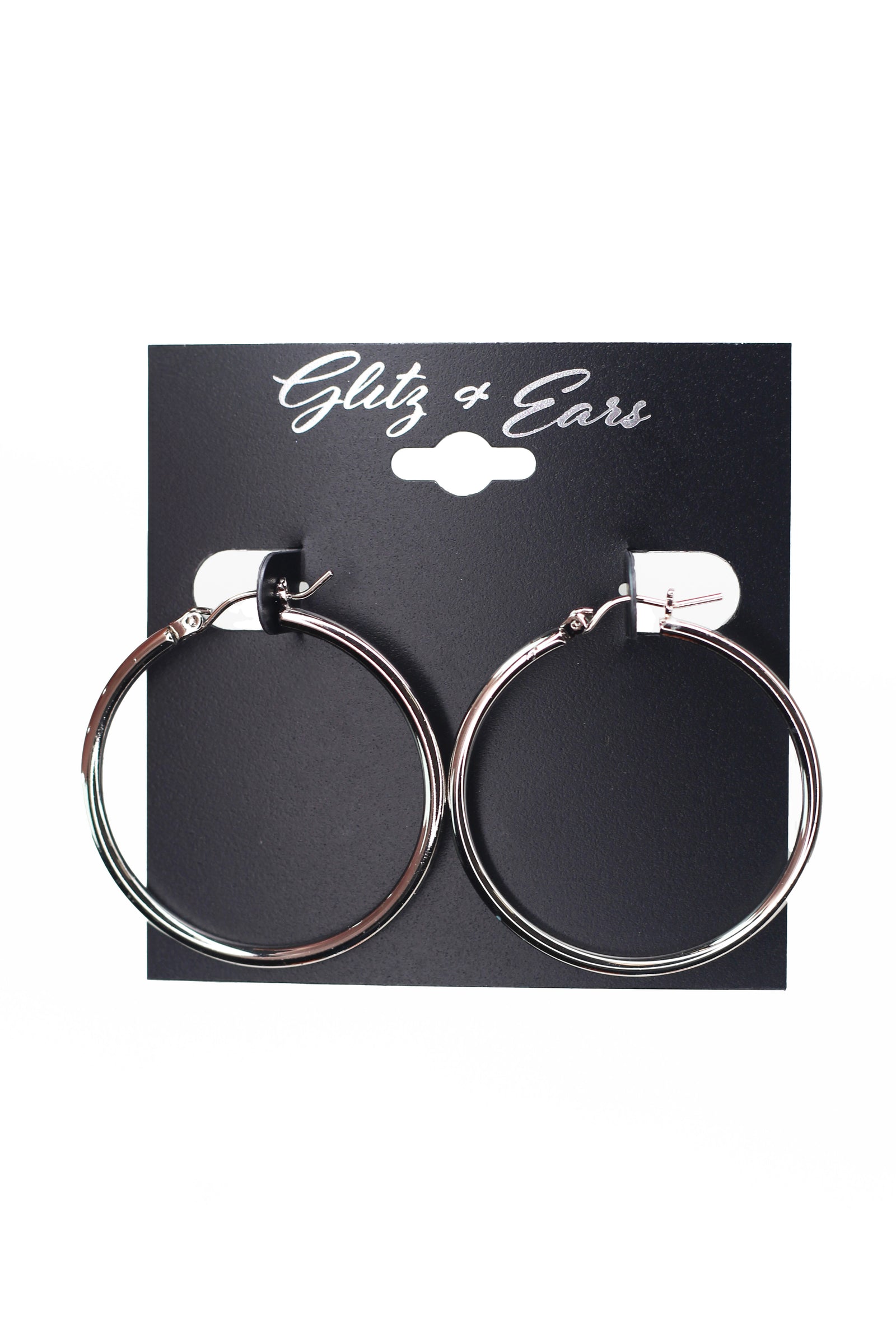 Smooth Medium Hoop Earring