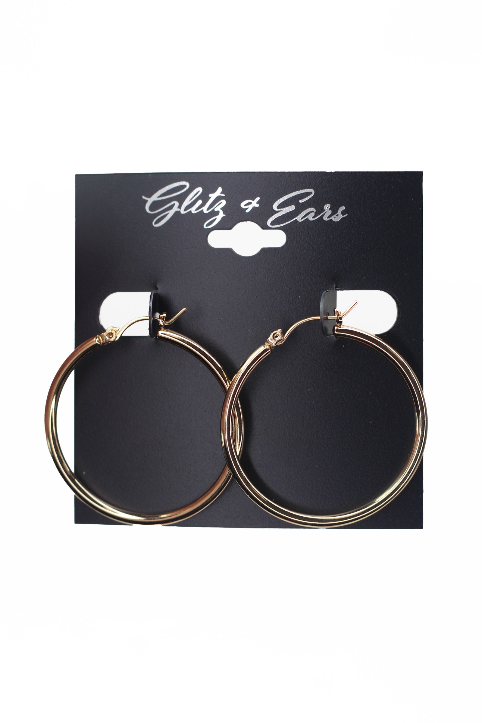 Smooth Medium Hoop Earring