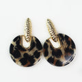Leopard Print Round Drop Post
