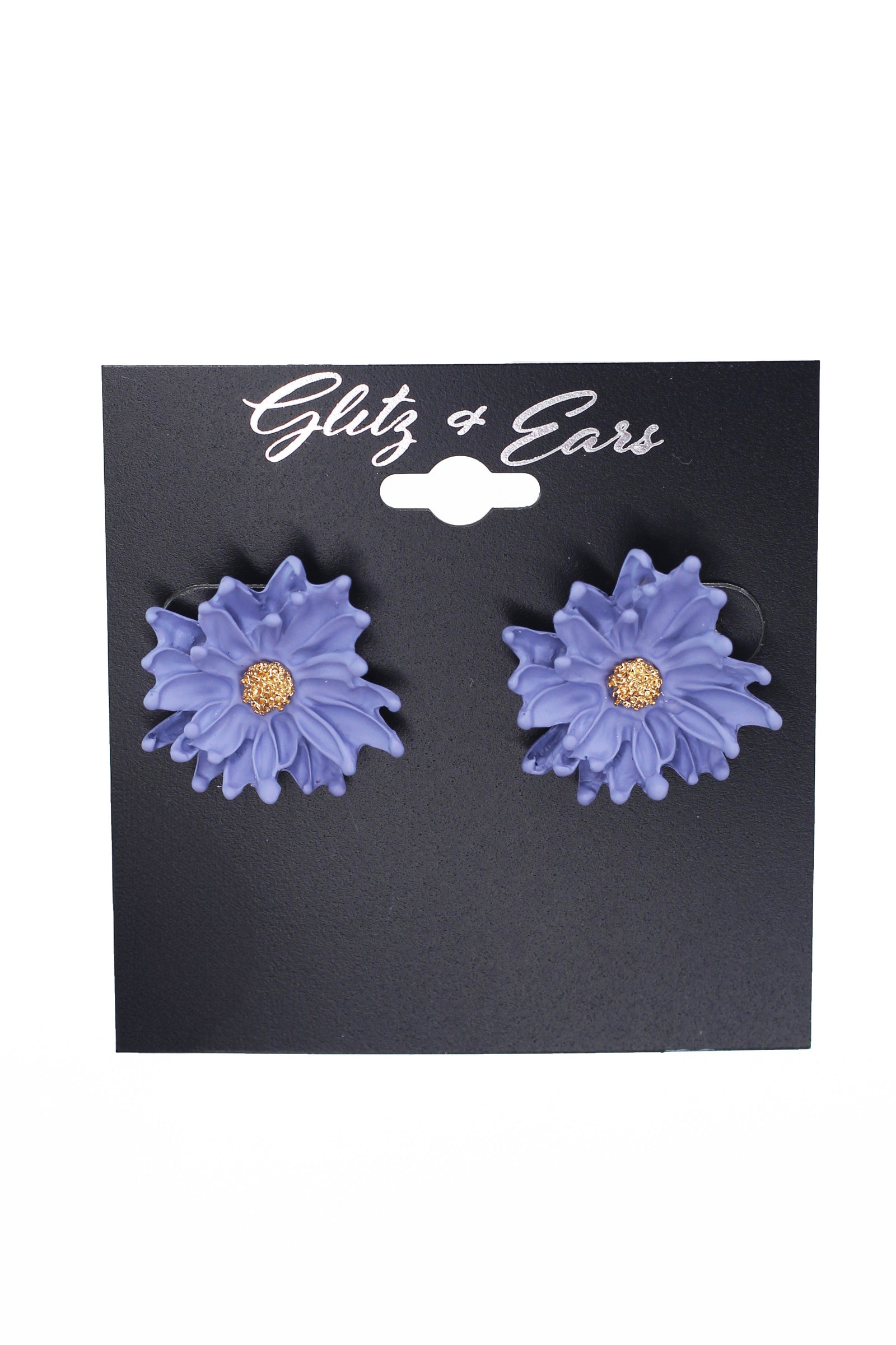 Flower w/ Center Post Earrings