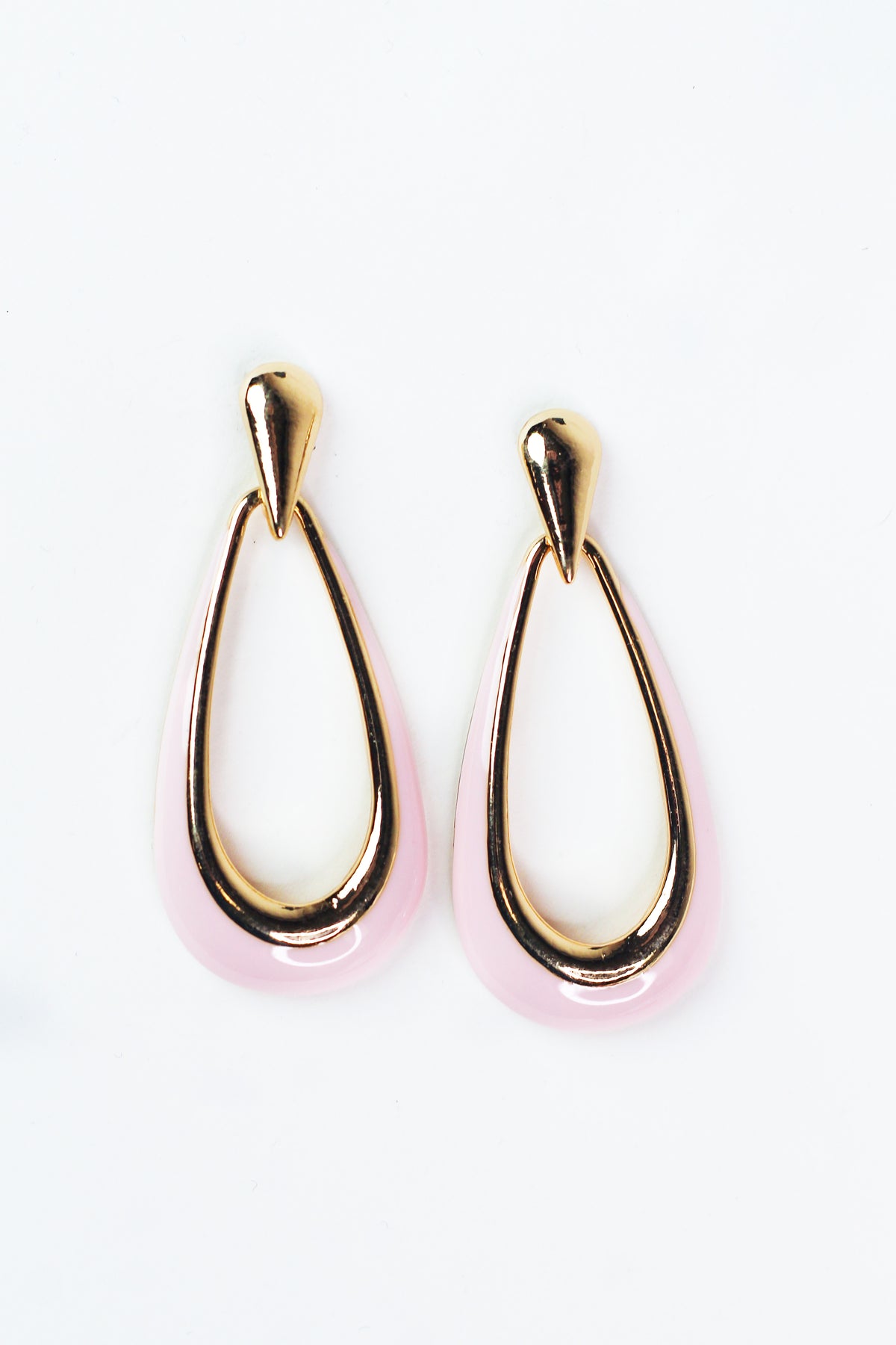 Open Teardrop Pendant Earrings