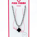 Roped Chain Clover Charm ankle bracelet