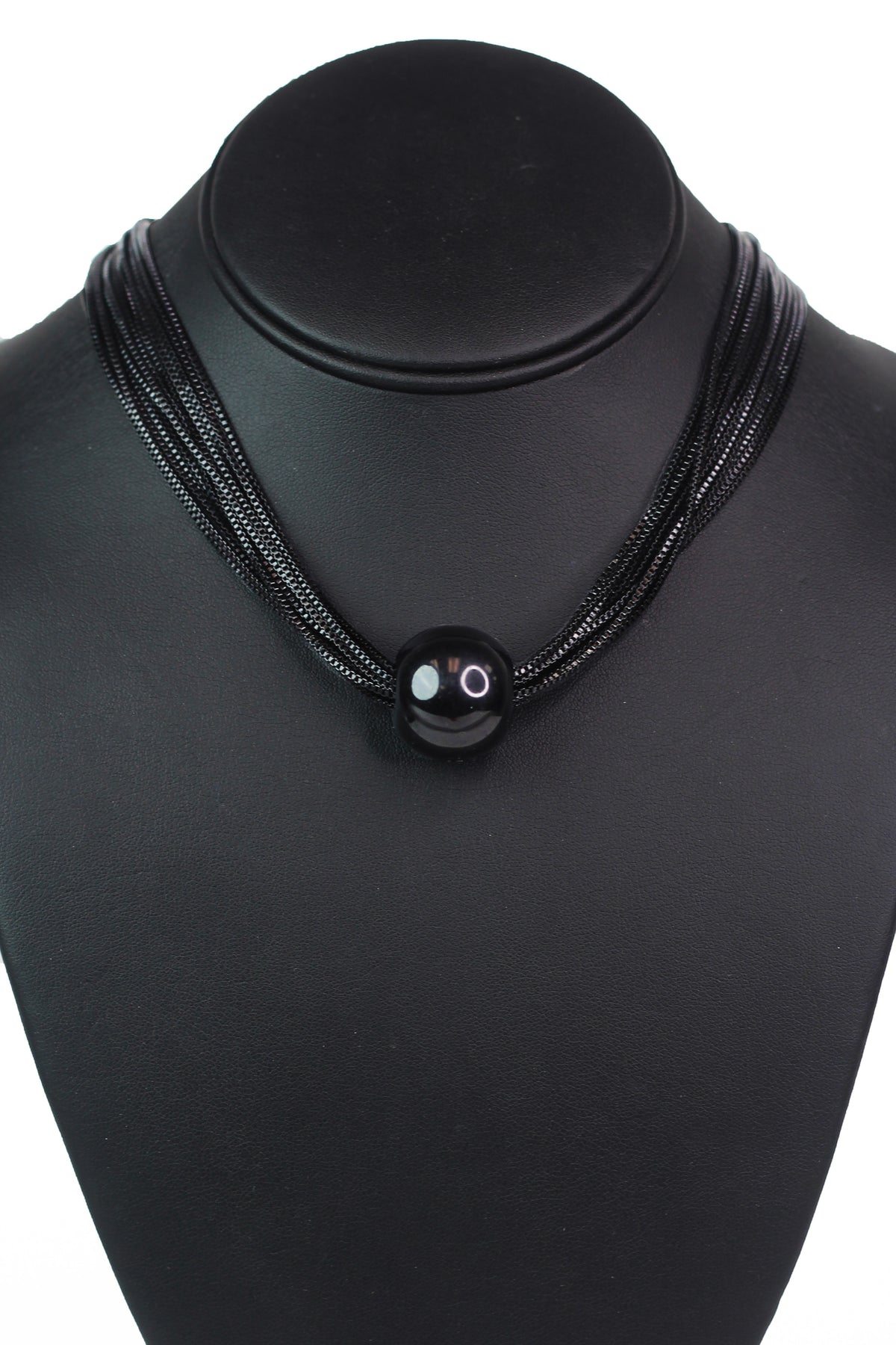 Multiple Layered Metal Ball Pendant Necklace