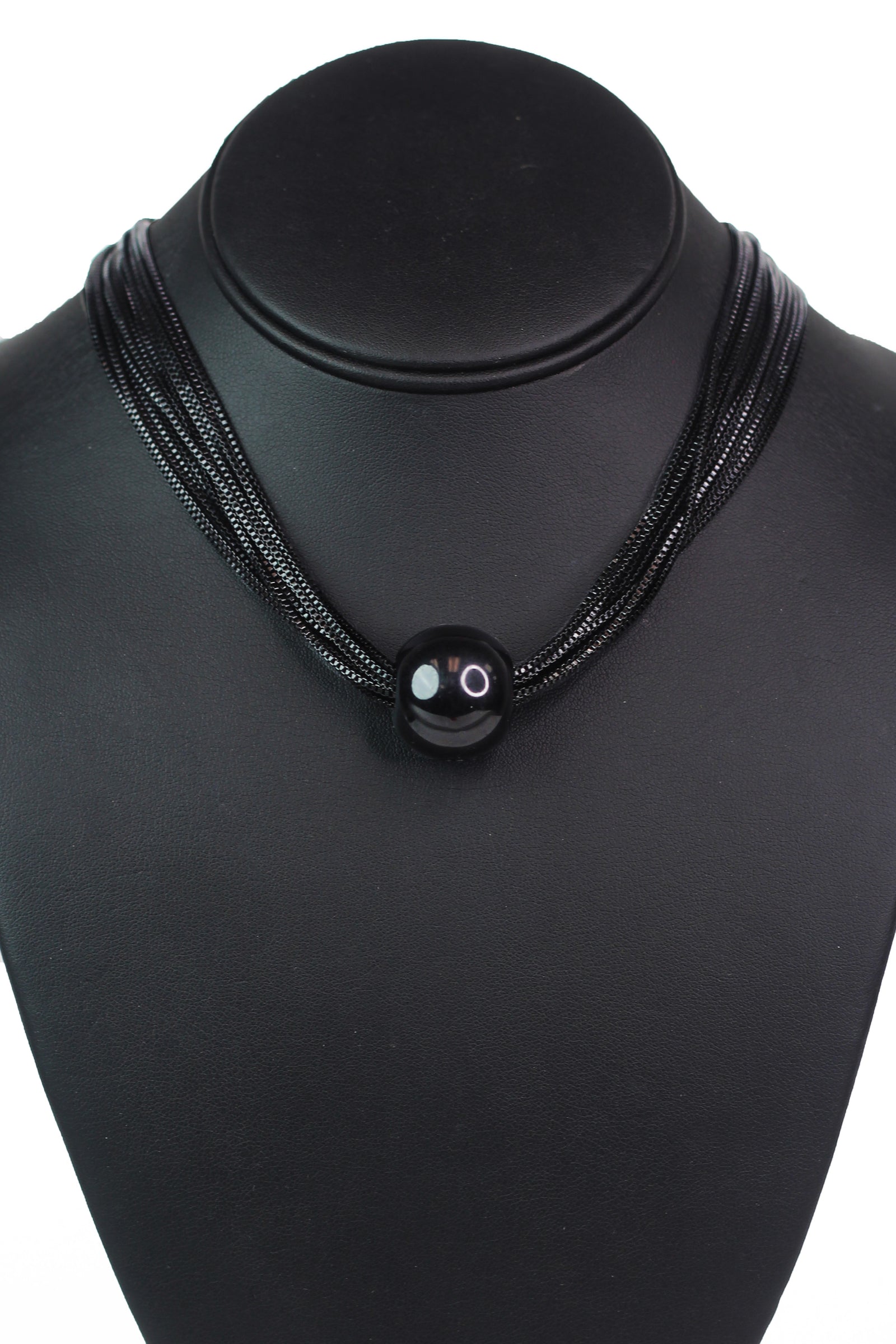 Multiple Layered Metal Ball Pendant Necklace