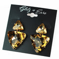 Small Triangle Large Upside Down Triangle Earring
