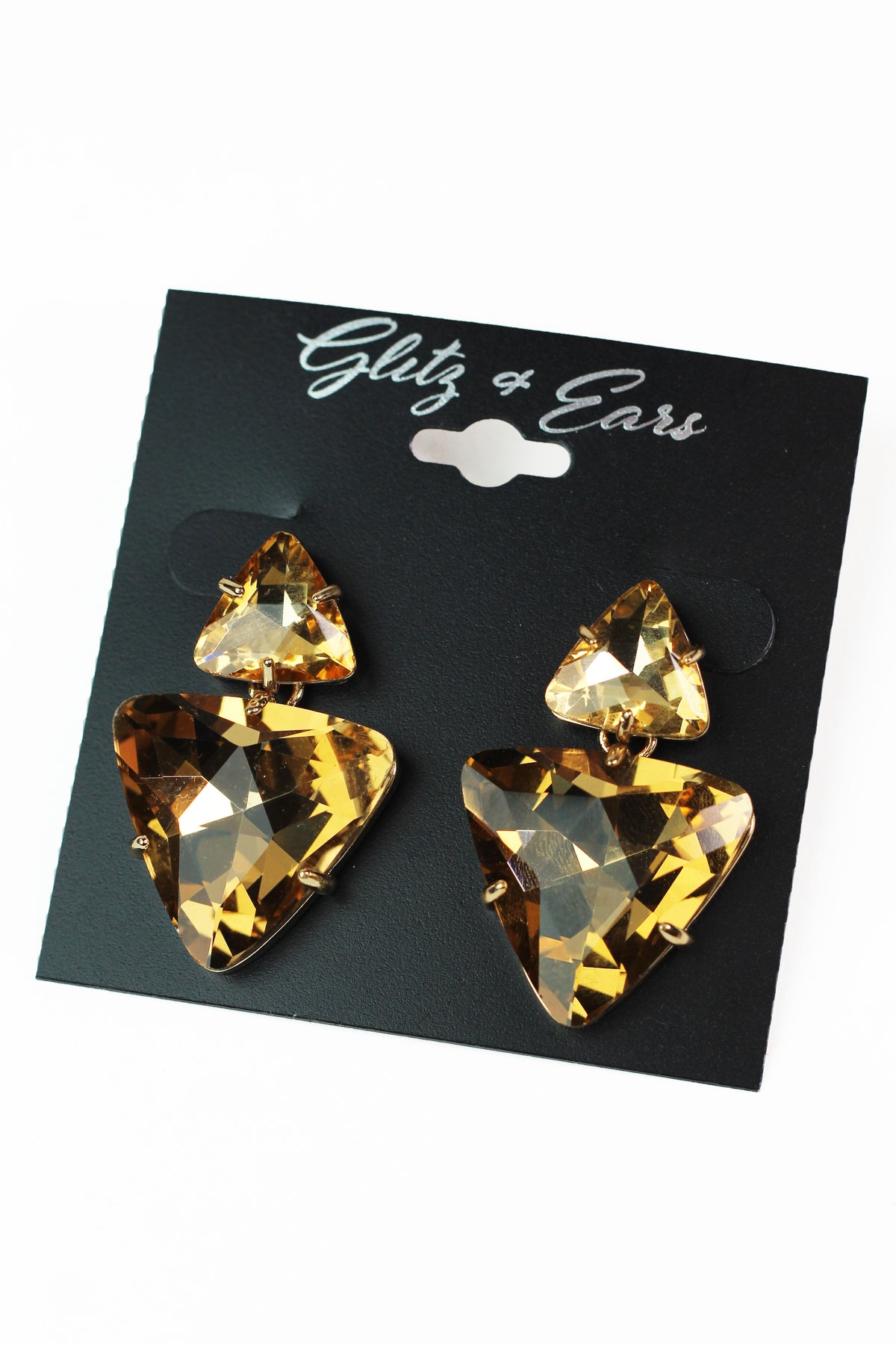 Small Triangle Large Upside Down Triangle Earring