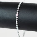 Dainty Extra Small Square Stone Row Tennis Bracelet
