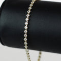 Dainty Extra Small Square Stone Row Tennis Bracelet