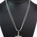 Thick Rhinestone Star Pendant Necklace