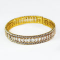 Baguette Row Middle Stone Row Trim Cuff