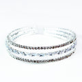 Spaced 3 Row Baguette Row Middle Cuff