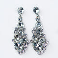 Teardrop Shaped Multiple Almond Studded Earring