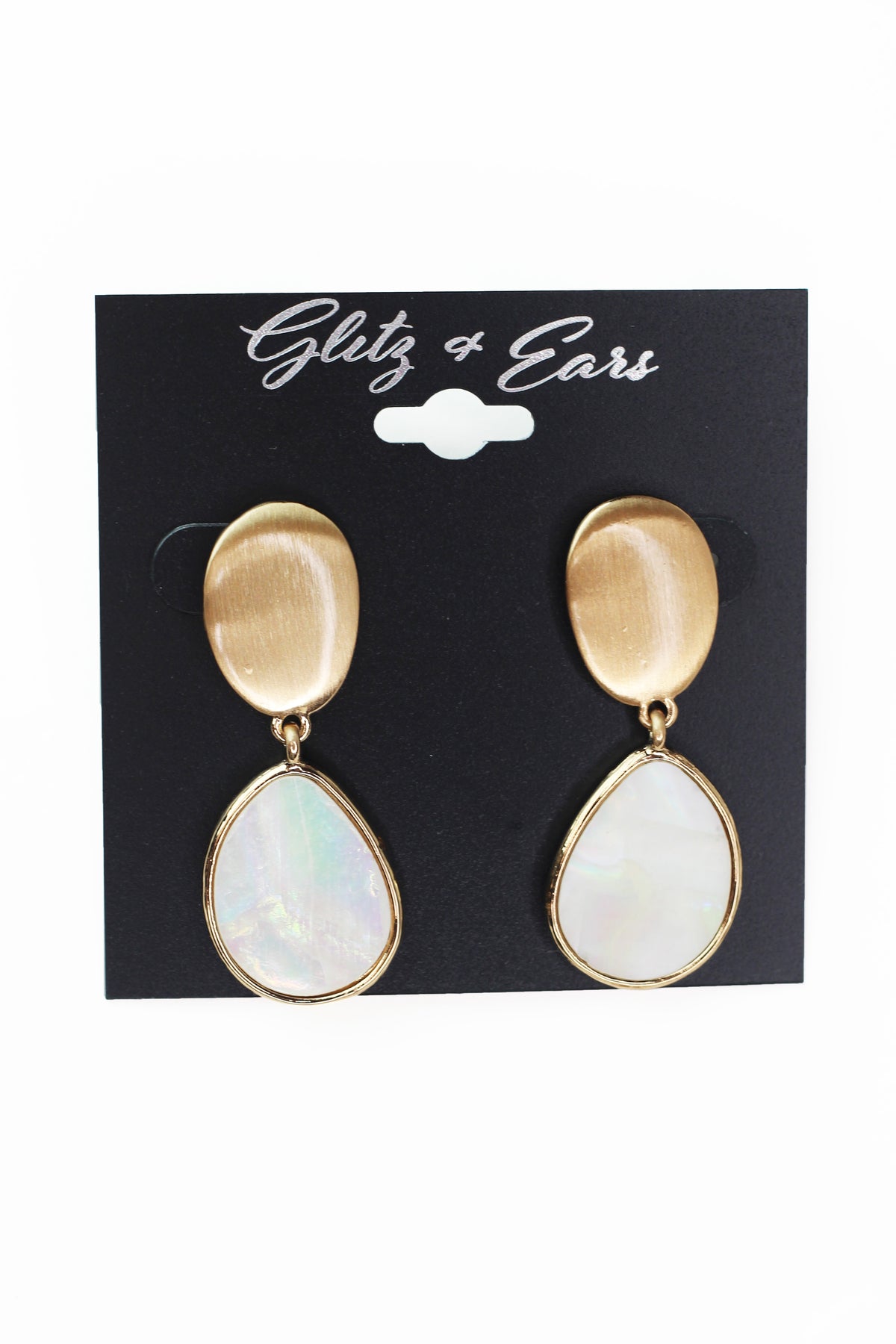 Metal &amp; Pearl Accent Dangle Earrings