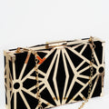 Art Deco Metal & Velvet Clutch