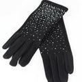 Rhinestone Scatter Smart Finger Gloves