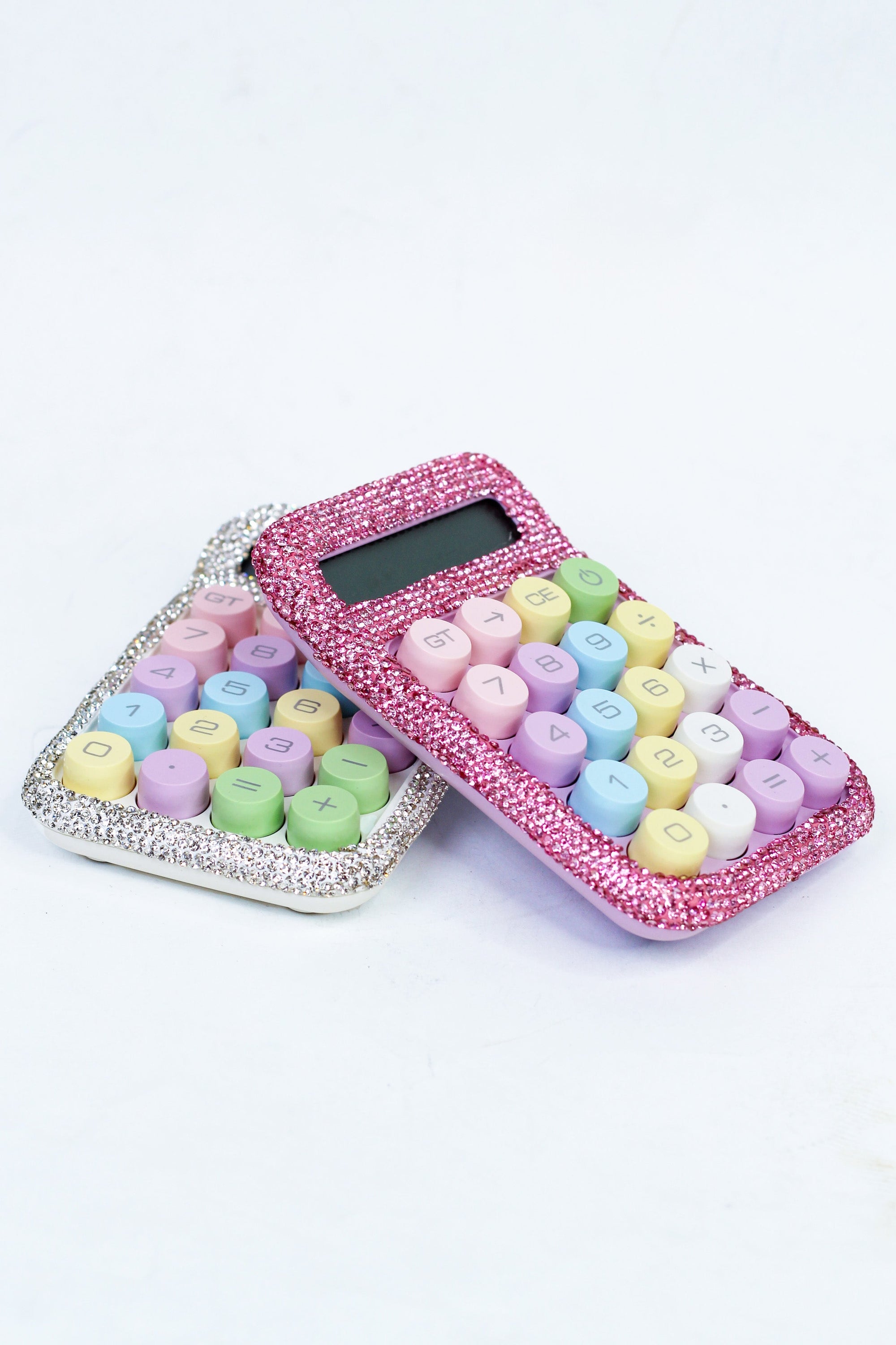 Rhinestone Trimmed Calculator w/ Pastel Buttons