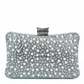 All Rhinestone & Multi Size Pearls Clutch