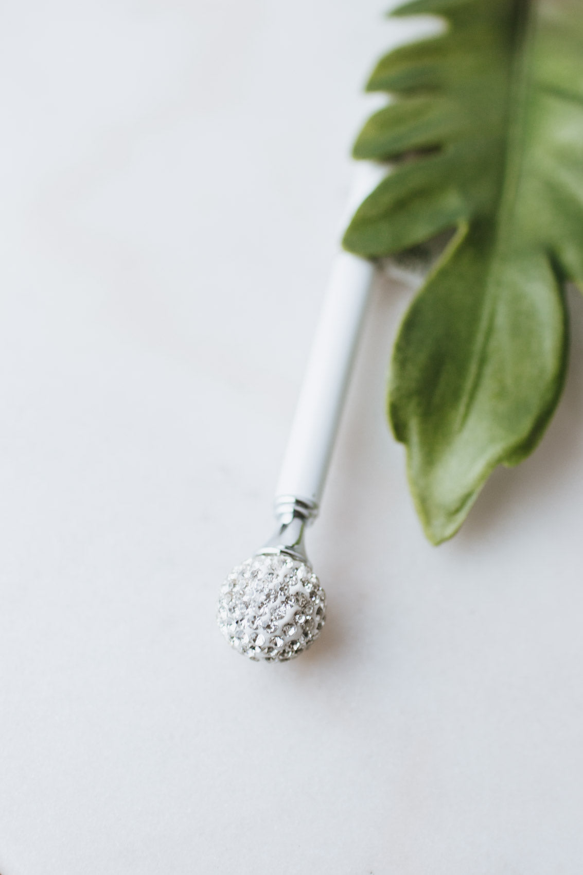 Rhinestone 3D Ball Top Pen
