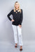 X Front Scatter Stone Long Sleeve Top