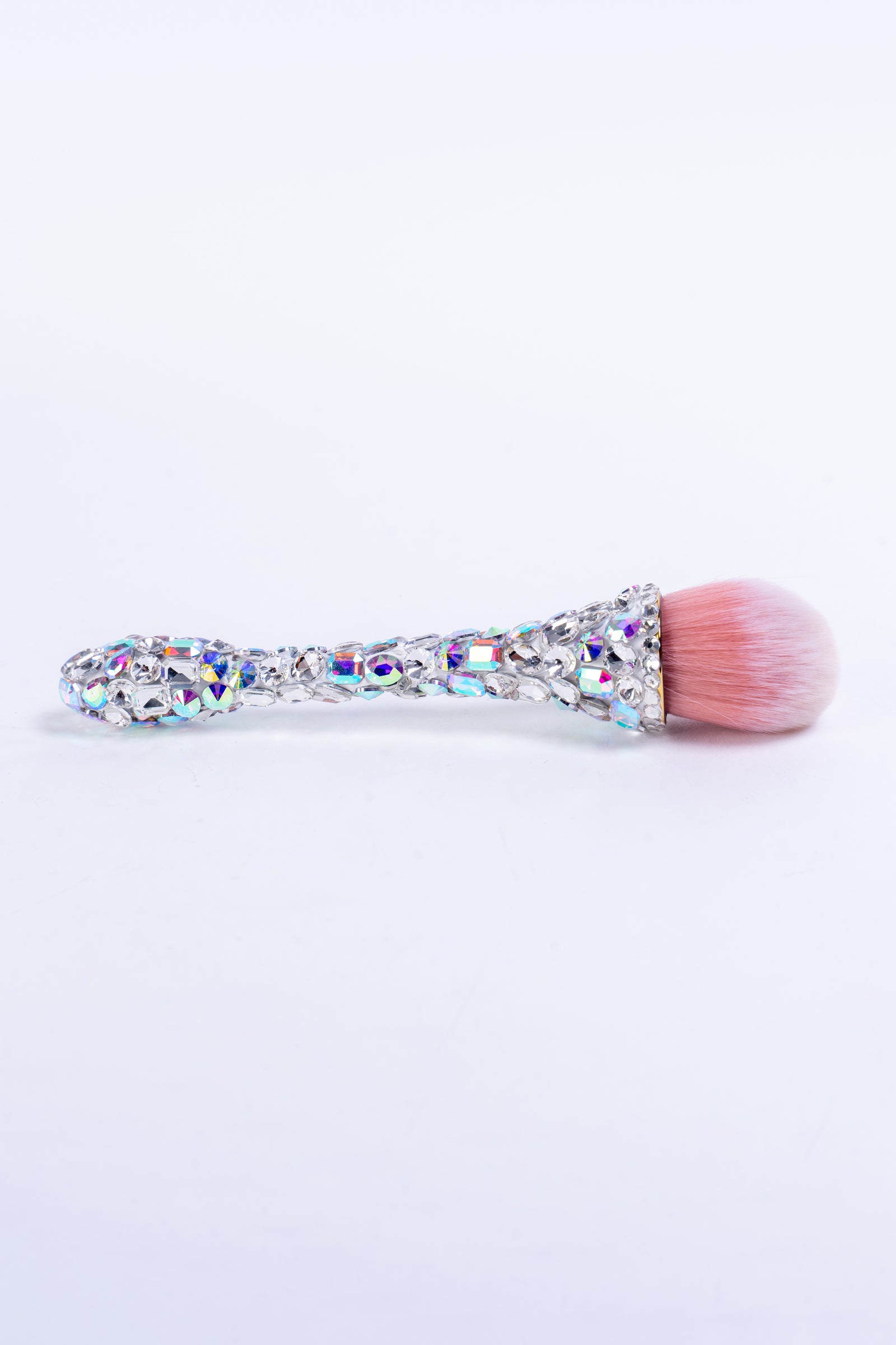 All Rhinestone Makeup Brush Set & Holder