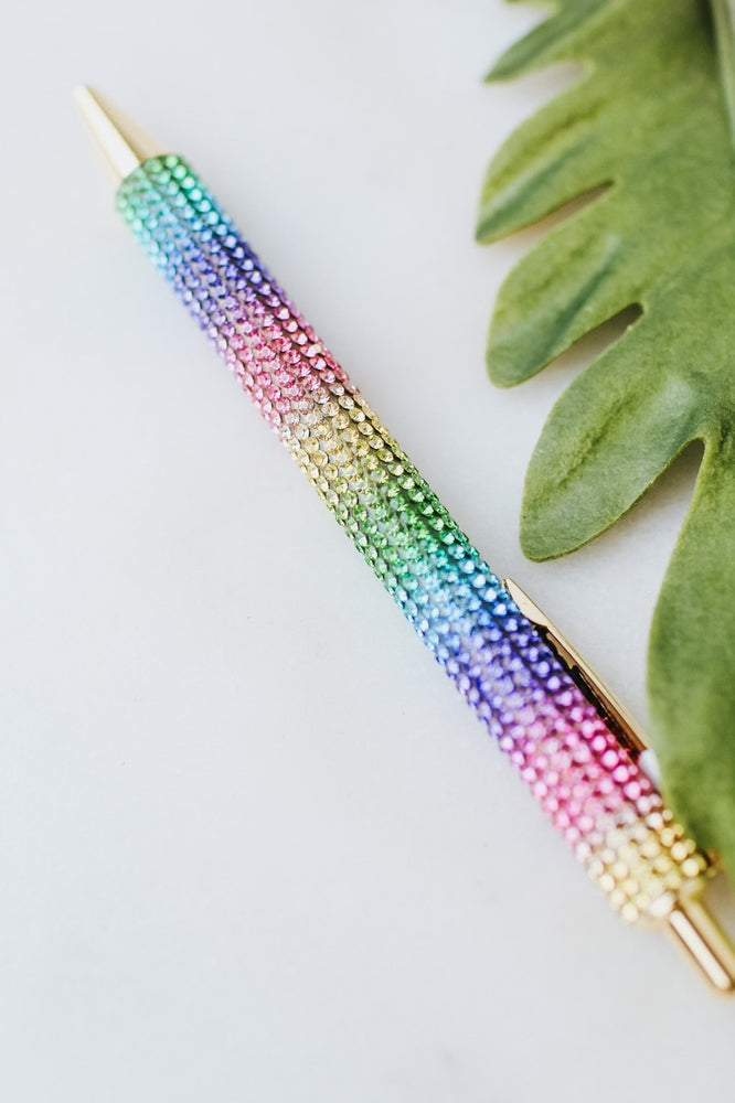 All Rhinestone Click Pen